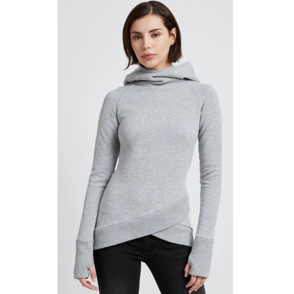 Marcella Geneva Sweatshirt Size M Gray Midweight European French Terry Hoodie